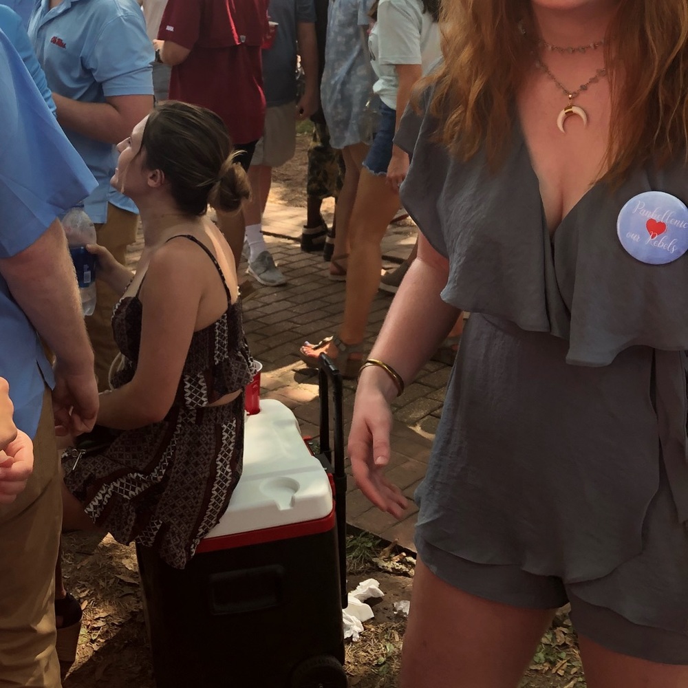 blue romper